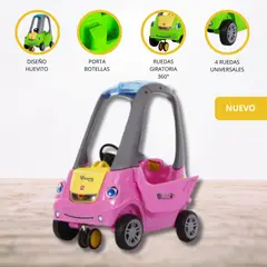 GENERICO - Carro Huevito con Empujador «SPINTORE» Pink