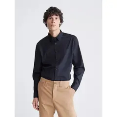 CALVIN KLEIN - CAMISA LS COMPACT POPLIN WOVEN SHIRT
