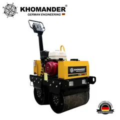 KHOMANDER - RODILLO COMPACTADO PARA ASFALTO Y SUELO CON MOTOR 13HP -
