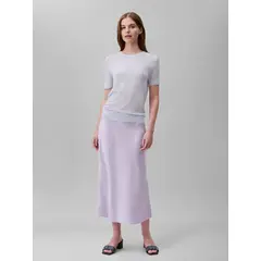 CALVIN KLEIN - SWEATER FINE GAUGE VISCOSE SS SWEATER