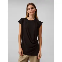 CALVIN KLEIN - CAMISETA SLVLS DRAPE FRONT STRETCH JERS CK