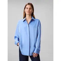 CALVIN KLEIN - BLUSA MATTE SHINE SATIN BUTTONDOWN S