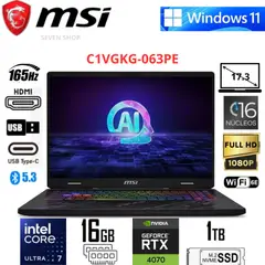 Msi - 17.3" FHD 165Hz Intel Core Ultra 7 155H 16GB RAM 1TB SSD RTX 4070 8GB Negro – Windows 11 Home