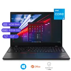 LENOVO - Laptop Reacondicionada Thinkpad L15 -Core i511va - 16GB RAM - 512GB SSD- Negro