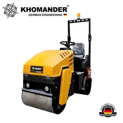 KHOMANDER - RODILLO COMPACTADOR A BORDO PARA ASFALTO Y SUELO CON MOTOR 13HP -