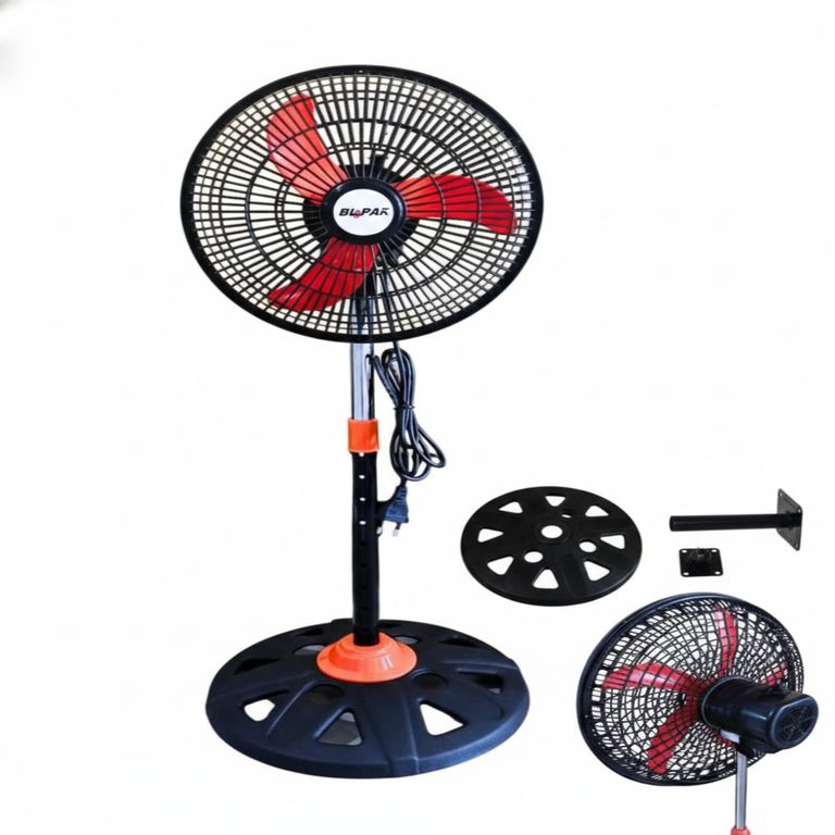 Ventilador Turbo 3-en-1 BLOPAK Pro Pedestal, Pared y Mesa 10” de Alto Rendimiento