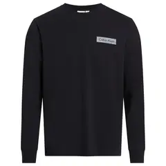 CALVIN KLEIN - CAMISETA RAISED CONCRETE LOGO LS T-SHIR