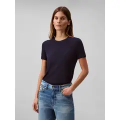 CALVIN KLEIN - SWEATER FINE GAUGE VISCOSE SS SWEATER CK