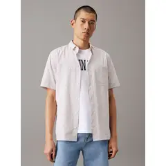CALVIN KLEIN - POPLIN STRIPE SS SHIRT CK