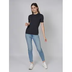 CALVIN KLEIN - SWEATER COTTON VARIEGATED RIB SS CREW CK