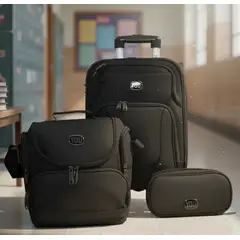 YOU - Mochila Escolar con Ruedas 360+ Cartuchera y lonchera