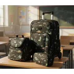 YOU - Mochila Escolar con Ruedas 360+ Cartuchera y lonchera