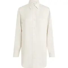CALVIN KLEIN - BLUSA SATIN LONG SLEEVE TOP CK