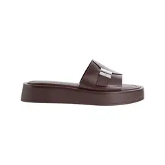 CALVIN KLEIN - SANDALIAS FLATFORM SLIDE W/CK HW CK