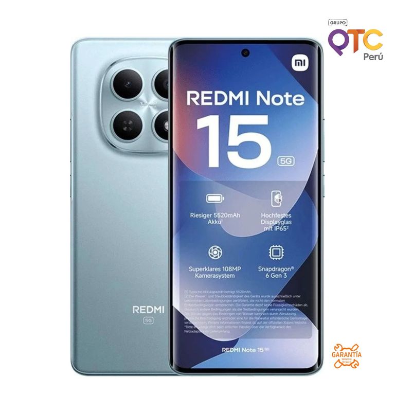 Redmi Note 15 256GB 8GB RAM Azul Glaciar – Smartphone Versión US