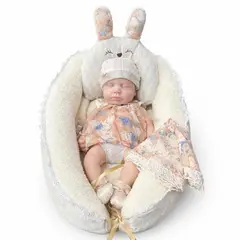 REBORN - Muñeca Bebe Silicona Gel de 35 cm