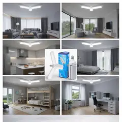 GENERICO - FOCOS LED 3 ASPAS 60W PACK X2– ECOLOGICO AHORRO 80% NUEVA TENDENCIA EUROPEA