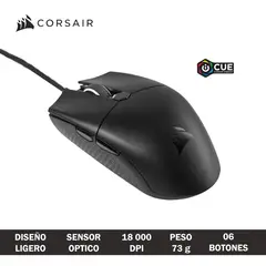 CORSAIR - Mouse Gaming Katar Pro Xt 18000 Ppp Alto Rendimiento Y Precisión