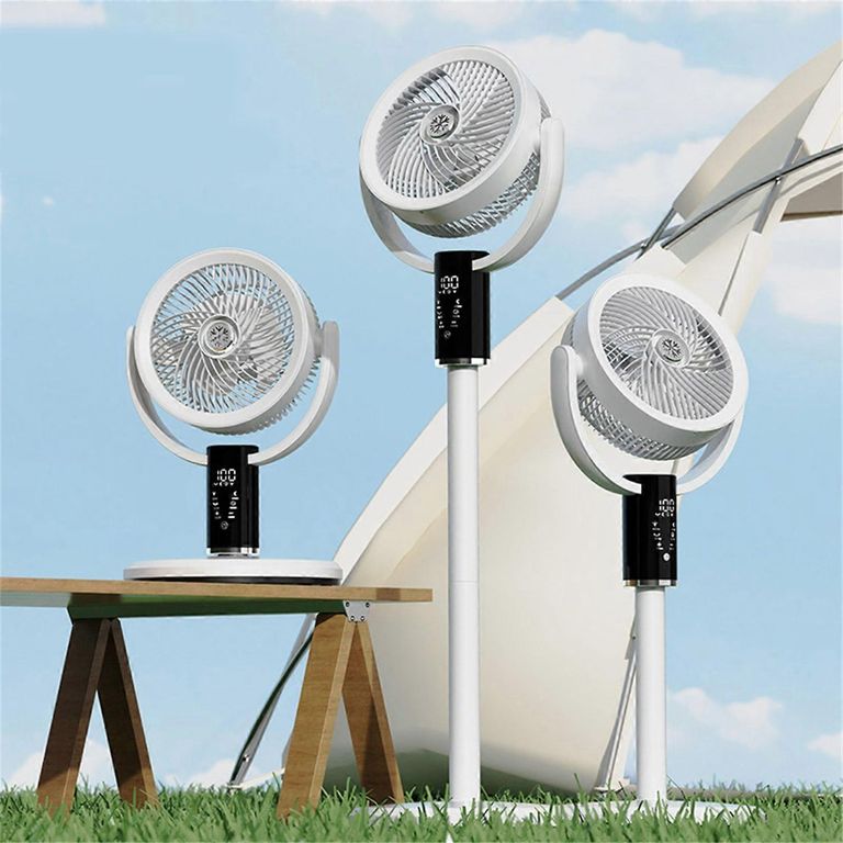Ventilador Vertical Recargable Altura Regulable 8 Velocidades con Control Remoto KS-F5