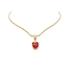 GENERICO - COLLAR DIJE FRESA ROJA