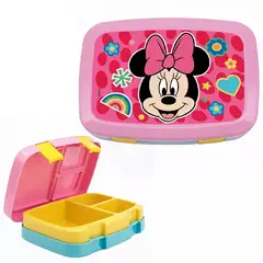 GENERICO - LONCHERA TIPO BENTO PRO 3 DIVISIONES MINNIE MOUSE