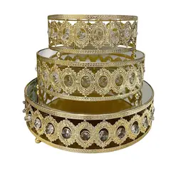 GENERICO - Juego de bandeja espejos 3 piezas para decoraciones