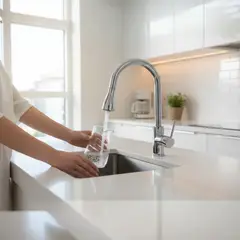 FRATELLI - Grifo llave Mezcladora para Cocina al mueble cromado con rociador extraible Acero 304