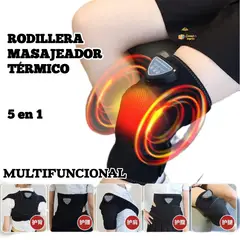 OEM - Masajeador De Rodilla Térmico Codo - Hombro - Espalda 5 en 1 VIBRACION - RECARGABLE