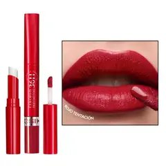 ESIKA - Labial líquido colorfix duo tattoo ésika rojo tentación