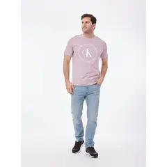 CALVIN KLEIN - CAMISETA SS MONOGRAM CIRCLE LOGO CREW N CK