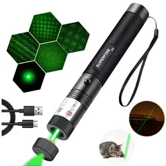 OEM - Puntero Láser Verde Recargable Largo Alcance 3-5Km Alta Potencia Para Presentación y Eventos