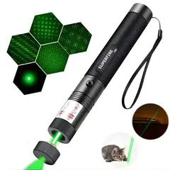 OEM - Láser Verde Profesional Alta Potencia de 3 a 5KM Recargable Tipo C Senderismo Presentaciones
