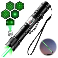 CAFINI - Puntero Láser Verde de Largo Alcance 3000 Metros Recargable Alta Potencia Oficina