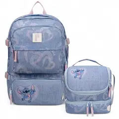 PORTA - PACK MOCHILA / LONCHERA SIMONE STITCH