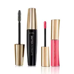 LBEL - DUO MASCARA DE PESTÑAS VOLUMEN EXTREMO + LABIAL LIQUIDO