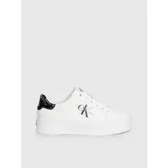 CALVIN KLEIN - ZAPATILLAS BOLD VULC FLATF LACE LTH MET CK