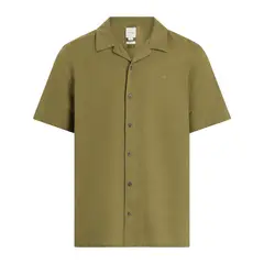CALVIN KLEIN - LINEN COTTON CUBAN SS SHIRT CK