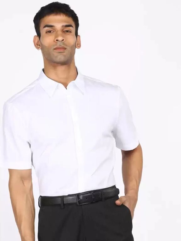 CAMISA SS SOLID STRETCH SLIM SHIRT