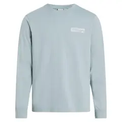 CALVIN KLEIN - CAMISETA RAISED CONCRETE LOGO LS T-SHIR CK