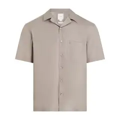 CALVIN KLEIN - PAPER TOUCH S/S CUBAN SHIRT CK