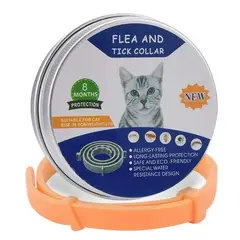 GENERICO - Collar Antipulgas para Gato Regulable para 8Meses 38cm Garrapatas