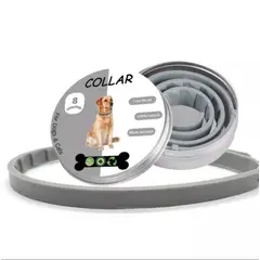 GENERICO - Collar Antipulgas para Perros Regulable para 8Meses 70cm Garrapatas
