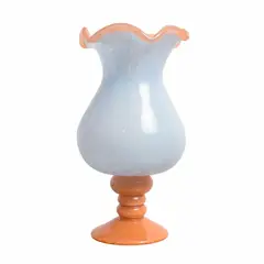PANORAMA HOGAR - FLORERO CON BASE VIDRIO MURANO