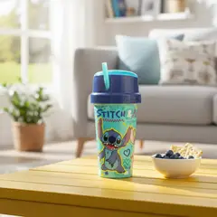 GENERICO - Vaso Snack Extraterrestre Azul y Rosado 465 ml