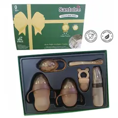 SANTOLEE - SET DE BIBERONES ANTICOLICO Y ACCESORIOS PARA BEBE