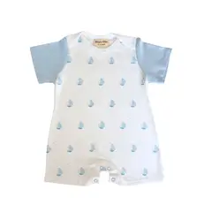 WAWA PIMA - ENTERIZO SHORT SHIP PARA BEBÉ 100% ALGODÓN PIMA