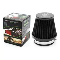 GENERICO - Filtro De Aire Deportivo Universal Motocicleta Color Negro 8Cm