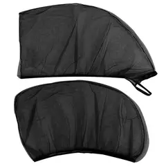 GENERICO - Tapasol Premiun Lateral Completo Color Negro Universal 2Pcs