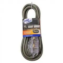 HOME LIGHT - Extensión eléctrica Vulcanizada 3 Metros Gris - Uso Doméstico y Profesional