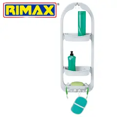 RIMAX - Organizador de Ducha de Plástico Blanco - RIMAX.